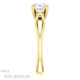 Round Cut Forever One Moissanite Engagement Ring #GTJ1075-round-fo-y 3 Round Cut Forever One Moissanite Engagement Ring #GTJ1075-round-fo-y