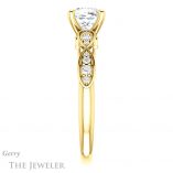 Cushion Cut Forever One Moissanite Engagement Ring #GTJ1076-cushion-fo-y 3 Cushion Cut Forever One Moissanite Engagement Ring #GTJ1076-cushion-fo-y