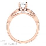 Emerald Cut Forever One Moissanite Engagement Ring #GTJ1076-emerald-fb-r 2 Emerald Cut Forever Brilliant Moissanite Engagement Ring #GTJ1076-emerald-fb-r