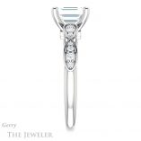 Emerald Cut Forever Brilliant Moissanite Engagement Ring #GTJ1076-emerald-fb-w