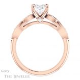 Oval Shaped Forever One Moissanite Engagement Ring #GTJ1076-oval-fo-r