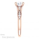 Oval Shaped Forever One Moissanite Engagement Ring #GTJ1076-oval-fo-r