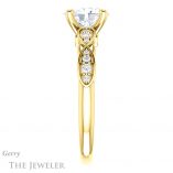Oval Shaped Forever One Moissanite Engagement Ring #GTJ1076-oval-fo-y