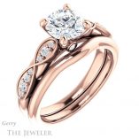 Round Cut Forever One Moissanite Engagement Ring #GTJ1076-round-fo-r 6 Round Cut Forever One Moissanite Engagement Ring #GTJ1076-round-fo-r