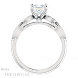 Princess Cut Forever One Moissanite Engagement Ring #GTJ1076-square-fo-w 2 Princess Cut Forever One Moissanite Engagement Ring #GTJ1076-square-fo-w