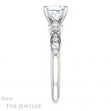 Princess Cut Forever One Moissanite Engagement Ring #GTJ1076-square-fo-w 3 Princess Cut Forever One Moissanite Engagement Ring #GTJ1076-square-fo-w