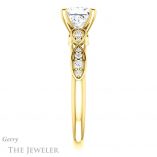 Princess Cut Forever One Moissanite Engagement Ring #GTJ1076-square-fo-y 3 Princess Cut Forever One Moissanite Engagement Ring #GTJ1076-square-fo-y