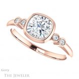 Cushion Cut Forever One Moissanite Engagement Ring #GTJ1079-cushion-fo-r 5 Cushion Cut Forever One Moissanite Engagement Ring #GTJ1079-cushion-fo-r