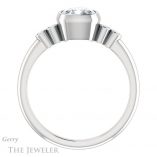 Cushion Cut Forever One Moissanite Engagement Ring #GTJ1079-cushion-fo-w 2 Cushion Cut Forever One Moissanite Engagement Ring #GTJ1079-cushion-fo-w