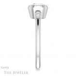 Cushion Cut Forever One Moissanite Engagement Ring #GTJ1079-cushion-fo-w 3 Cushion Cut Forever One Moissanite Engagement Ring #GTJ1079-cushion-fo-w