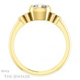 Cushion Cut Forever One Moissanite Engagement Ring #GTJ1079-cushion-fo-y 2 Cushion Cut Forever One Moissanite Engagement Ring #GTJ1079-cushion-fo-y