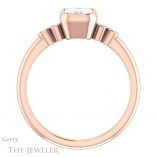 Emerald Cut Forever One Moissanite Engagement Ring #GTJ1079-emerald-fb-r 2 Emerald Cut Forever Brilliant Moissanite Engagement Ring #GTJ1079-emerald-fb-r