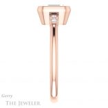 Emerald Cut Forever One Moissanite Engagement Ring #GTJ1079-emerald-fb-r 3 Emerald Cut Forever Brilliant Moissanite Engagement Ring #GTJ1079-emerald-fb-r