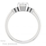 Emerald Cut Forever Brilliant Moissanite Engagement Ring #GTJ1079-emerald-fb-w