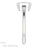 Emerald Cut Forever Brilliant Moissanite Engagement Ring #GTJ1079-emerald-fb-w