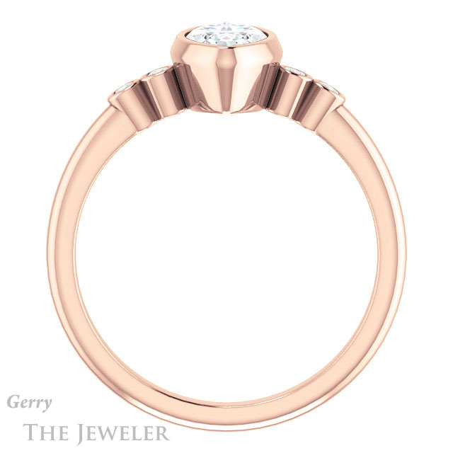 Marquise Cut Forever Brilliant Moissanite Engagement Ring #GTJ1079-marquise-fb-r