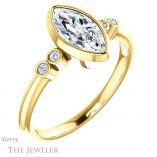 Marquise Cut Forever Brilliant Moissanite Engagement Ring #GTJ1079-marquise-fb-y
