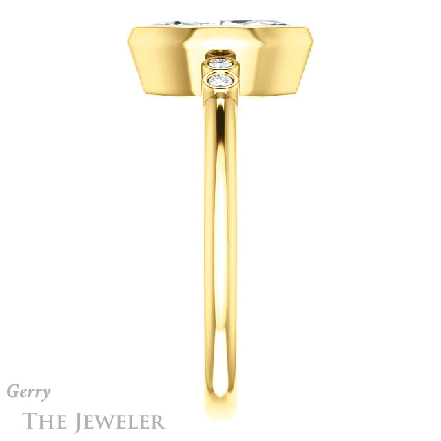 Marquise Cut Forever Brilliant Moissanite Engagement Ring #GTJ1079-marquise-fb-y
