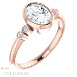 Oval Shaped Forever One Moissanite Engagement Ring #GTJ1079-oval-fo-r 4 Oval Shaped Forever One Moissanite Engagement Ring #GTJ1079-oval-fo-r