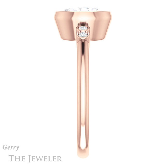 Oval Shaped Forever One Moissanite Engagement Ring #GTJ1079-oval-fo-r 3 Oval Shaped Forever One Moissanite Engagement Ring #GTJ1079-oval-fo-r