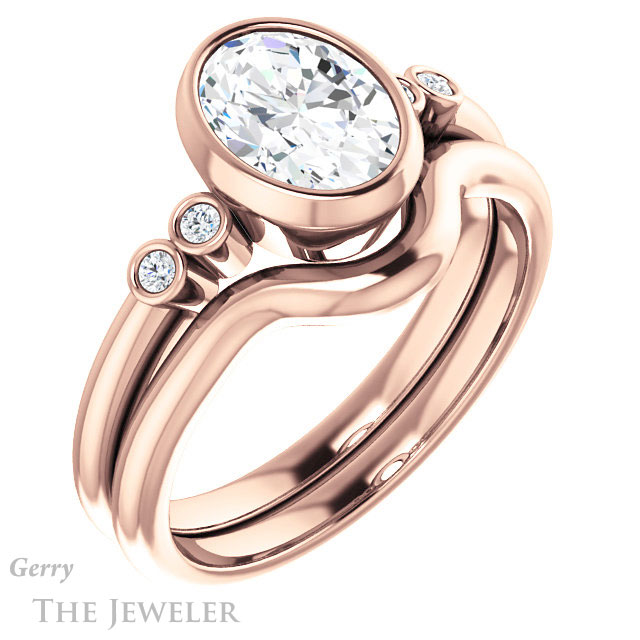 Oval Shaped Forever One Moissanite Engagement Ring #GTJ1079-oval-fo-r 6 Oval Shaped Forever One Moissanite Engagement Ring #GTJ1079-oval-fo-r
