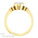 Oval Shaped Forever One Moissanite Engagement Ring #GTJ1079-oval-fo-y 2 Oval Shaped Forever One Moissanite Engagement Ring #GTJ1079-oval-fo-y