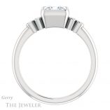 Princess Cut Forever One Moissanite Engagement Ring #GTJ1079-square-fo-w