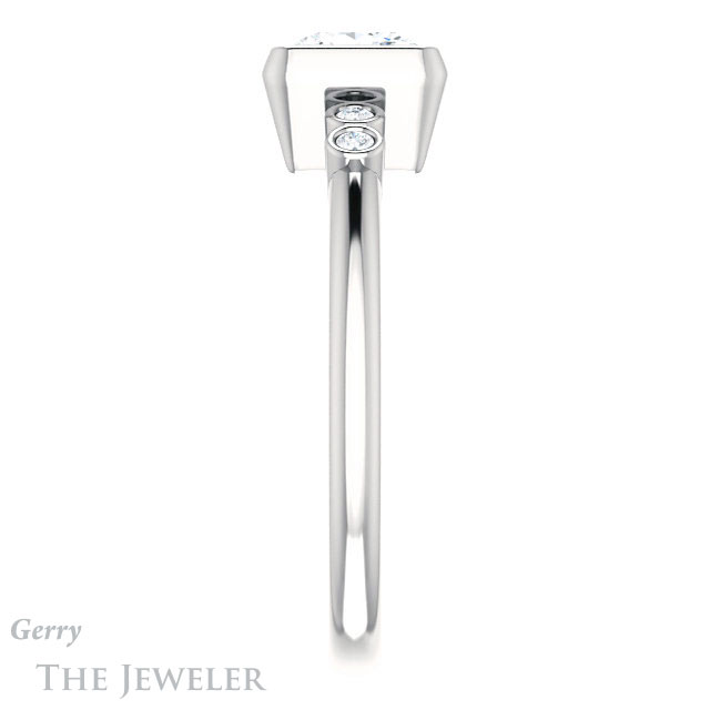 Princess Cut Forever One Moissanite Engagement Ring #GTJ1079-square-fo-w