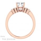 Cushion Cut Forever One Moissanite Engagement Ring #GTJ1086-cushion-fo-r