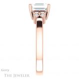 Emerald Cut Forever One Moissanite Engagement Ring #GTJ1086-emerald-fb-r 3 Emerald Cut Forever Brilliant Moissanite Engagement Ring #GTJ1086-emerald-fb-r