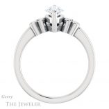 Marquise Cut Forever One Moissanite Engagement Ring #GTJ1086-marquise-fb-w 2 Marquise Cut Forever Brilliant Moissanite Engagement Ring #GTJ1086-marquise-fb-w