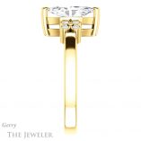 Marquise Cut Forever One Moissanite Engagement Ring #GTJ1086-marquise-fb-y 3 Marquise Cut Forever Brilliant Moissanite Engagement Ring #GTJ1086-marquise-fb-y