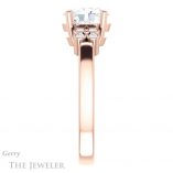 Oval Shaped Forever One Moissanite Engagement Ring #GTJ1086-oval-fo-r