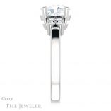 Oval Shaped Forever One Moissanite Engagement Ring #GTJ1086-oval-fo-w 3 Oval Shaped Forever One Moissanite Engagement Ring #GTJ1086-oval-fo-w