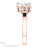 Pear Shaped Forever One Moissanite Engagement Ring #GTJ1086-pear-fb-r 3 Pear Shaped Forever Brilliant Moissanite Engagement Ring #GTJ1086-pear-fb-r