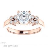 Round Cut Forever One Moissanite Engagement Ring #GTJ1086-round-fo-r 1 Round Cut Forever One Moissanite Engagement Ring #GTJ1086-round-fo-r