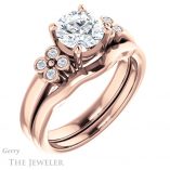 Round Cut Forever One Moissanite Engagement Ring #GTJ1086-round-fo-r 6 Round Cut Forever One Moissanite Engagement Ring #GTJ1086-round-fo-r