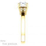 Round Cut Forever One Moissanite Engagement Ring #GTJ1086-round-fo-y 3 Round Cut Forever One Moissanite Engagement Ring #GTJ1086-round-fo-y