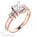 Princess Cut Forever One Moissanite Engagement Ring #GTJ1086-square-fo-r