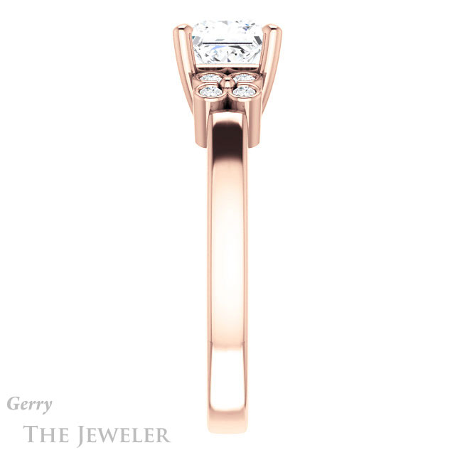 Princess Cut Forever One Moissanite Engagement Ring #GTJ1086-square-fo-r
