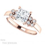 Princess Cut Forever One Moissanite Engagement Ring #GTJ1086-square-fo-r