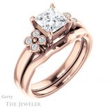 Princess Cut Forever One Moissanite Engagement Ring #GTJ1086-square-fo-r