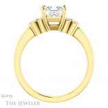 Princess Cut Forever One Moissanite Engagement Ring #GTJ1086-square-fo-y 2 Princess Cut Forever One Moissanite Engagement Ring #GTJ1086-square-fo-y