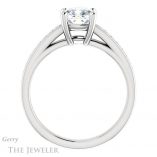 Cushion Cut Forever One Moissanite Engagement Ring #GTJ1090-cushion-fo-w 2 Cushion Cut Forever One Moissanite Engagement Ring #GTJ1090-cushion-fo-w