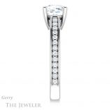 Cushion Cut Forever One Moissanite Engagement Ring #GTJ1090-cushion-fo-w 3 Cushion Cut Forever One Moissanite Engagement Ring #GTJ1090-cushion-fo-w