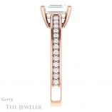 Emerald Cut Forever Brilliant Moissanite Engagement Ring #GTJ1090-emerald-fb-r