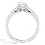 Emerald Cut Forever One Moissanite Engagement Ring #GTJ1090-emerald-fb-w 2 Emerald Cut Forever Brilliant Moissanite Engagement Ring #GTJ1090-emerald-fb-w