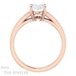 Oval Shaped Forever One Moissanite Engagement Ring #GTJ1090-oval-fo-r