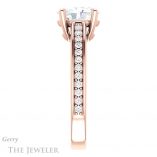 Oval Shaped Forever One Moissanite Engagement Ring #GTJ1090-oval-fo-r