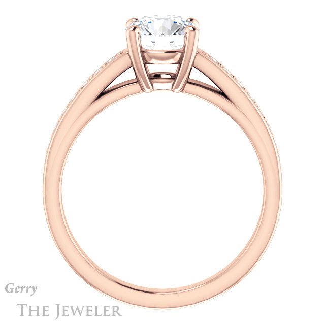 Round Cut Forever One Moissanite Engagement Ring #GTJ1090-round-fo-r 2 Round Cut Forever One Moissanite Engagement Ring #GTJ1090-round-fo-r